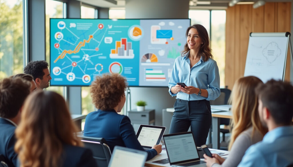 découvrez la formation social selling avec emmanuelle petiau pour booster vos ventes en 2025. apprenez à utiliser les réseaux sociaux efficacement et développez votre business avec des techniques innovantes.